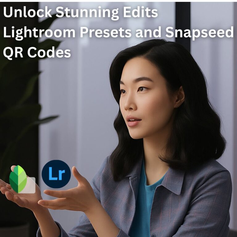 Lightroom Presets and Snapseed QR Codes